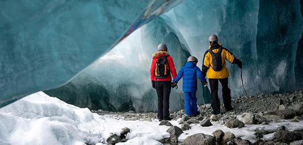 British Columbia Canada family ice caving adventure