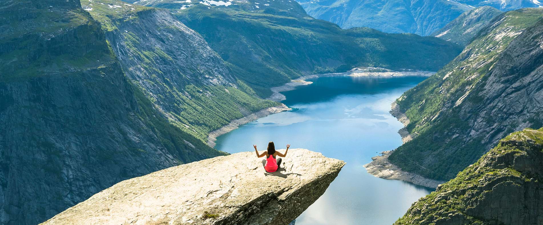 Trolltunga Mountain, Norway, Yoga, Wellness Travel